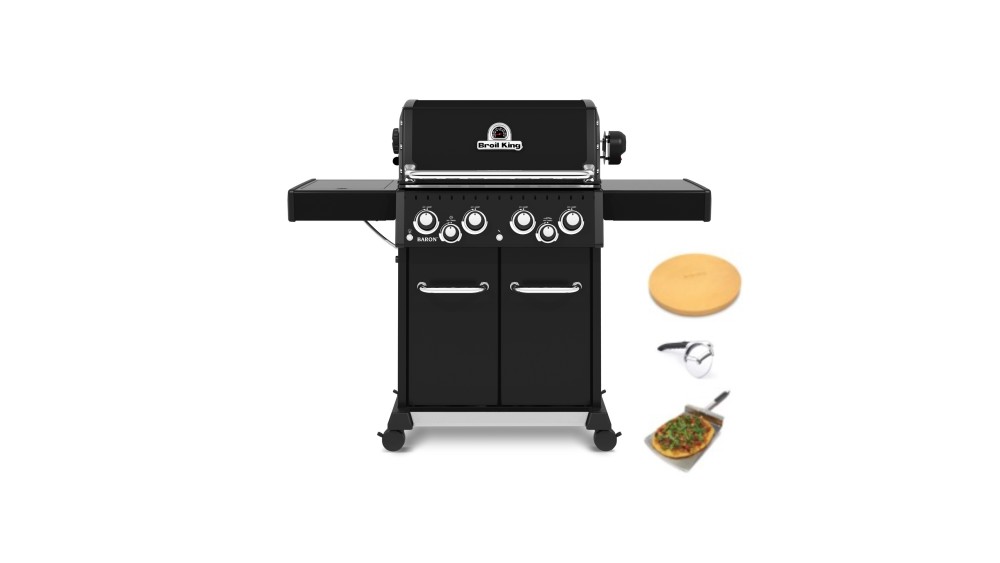 Broil King Baron Shadow 490 Gas BBQ Free Cover and Accessories